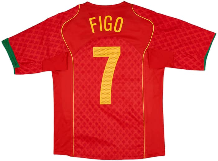 2004-06 Portugal Home Shirt Figo #7 - 10/10 - (S)