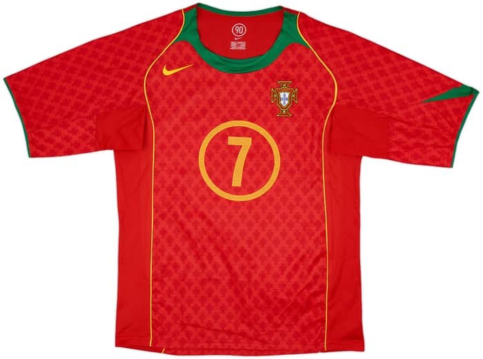 2004-06 Portugal Home Shirt Figo #7 - 10/10 - (S)