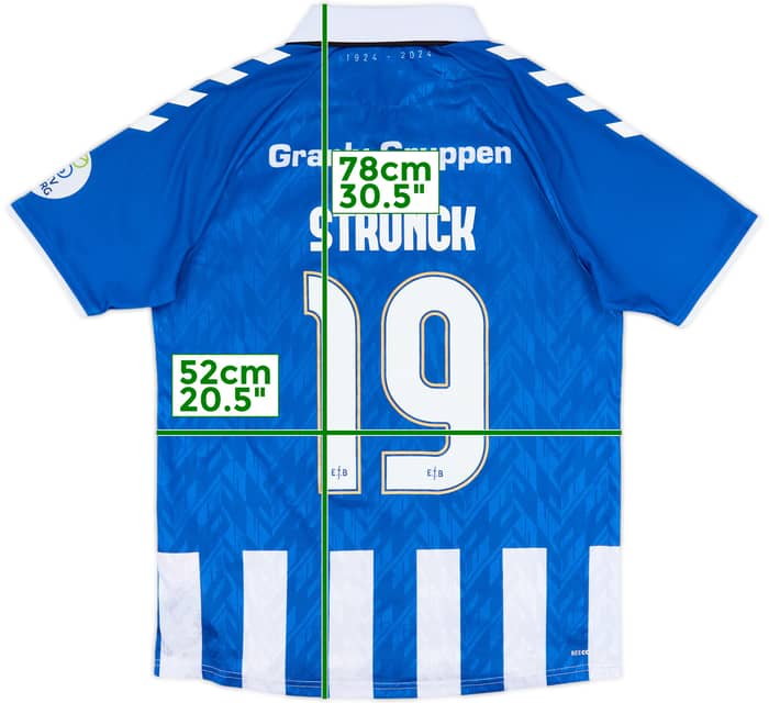 2024-25 Esbjerg Home Shirt Strunck #19 - 5/10 - (L)