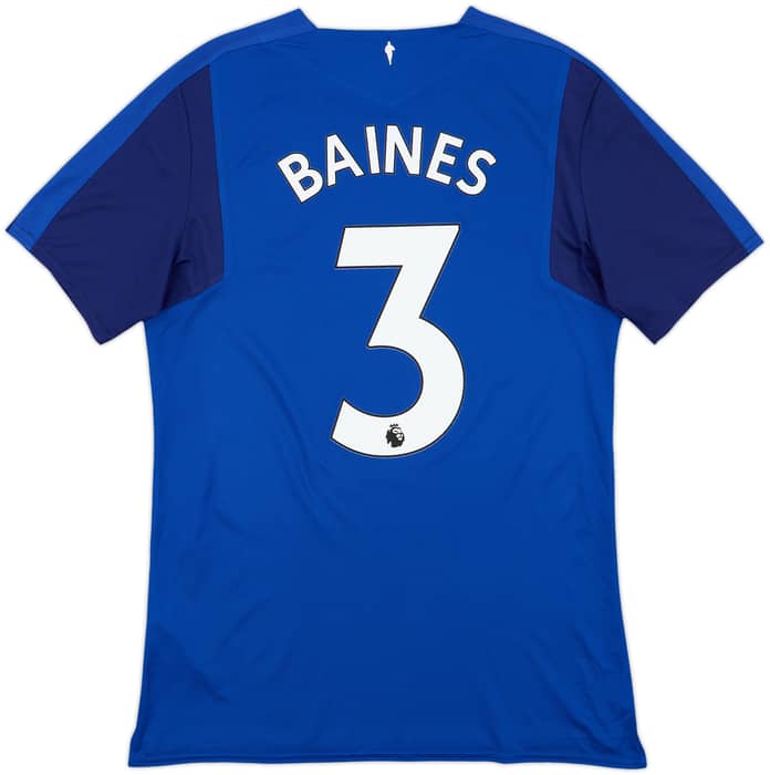 2017-18 Everton Home Shirt Baines #3 - 10/10 - (M)