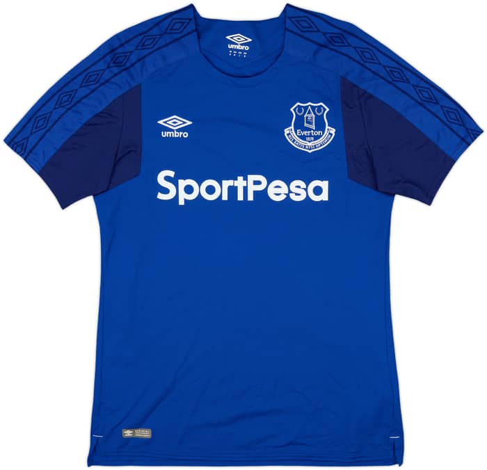 2017-18 Everton Home Shirt Baines #3 - 10/10 - (M)