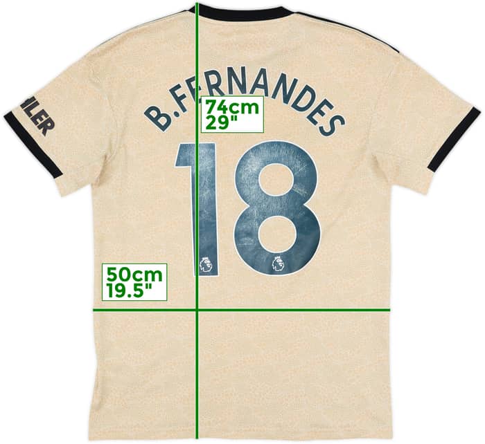 2019-20 Manchester United Away Shirt B.Fernandes #18 - 5/10 - (M)