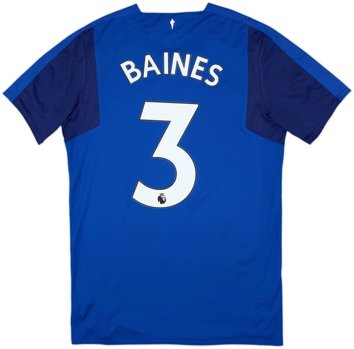 2017-18 Everton Home Shirt Baines #3 - 10/10 - (M)