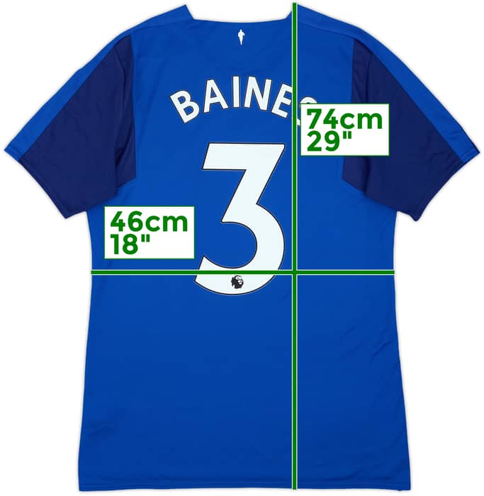 2017-18 Everton Home Shirt Baines #3 - 10/10 - (Women's M)