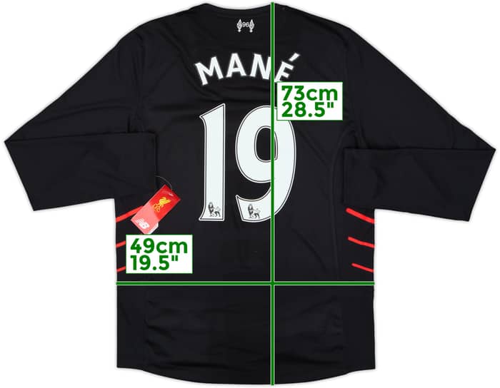 2016-17 Liverpool Away L/S Shirt Mane #19 (M)