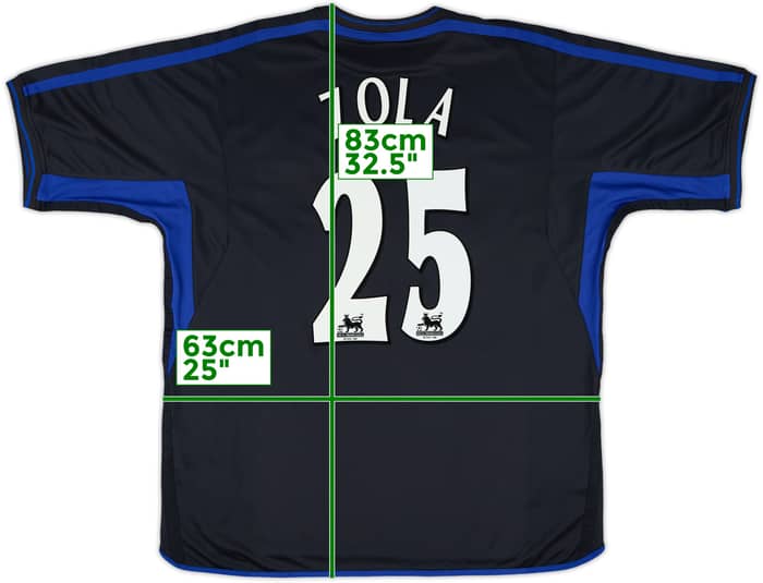 2002-04 Chelsea Away Shirt Zola #25 - 10/10 - (XXL)