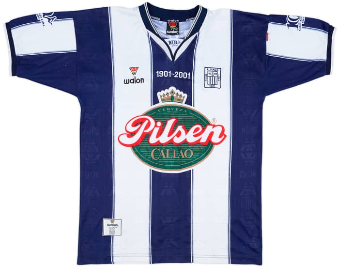 2001 Alianza Lima Centenary Home Shirt #7 - 8/10 - (L)
