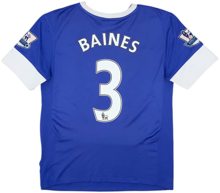 2012-13 Everton Home Shirt Baines #3 - 6/10 - (M)