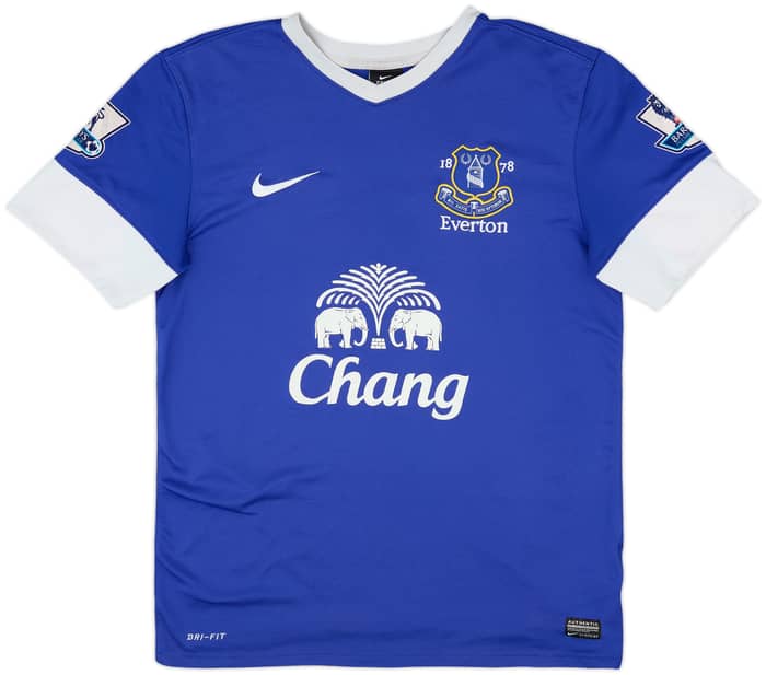 2012-13 Everton Home Shirt Baines #3 - 6/10 - (M)