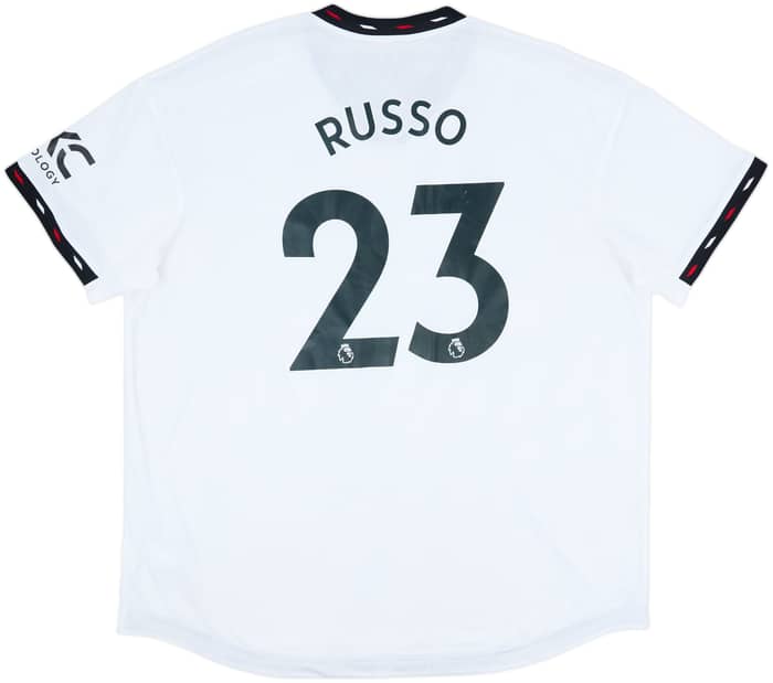 2022-23 Manchester United Authentic Away Shirt Russo #23 - 8/10 - (XXL)