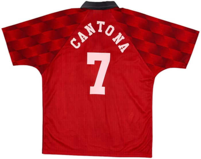 1996-98 Manchester United Home Shirt Cantona #7 - 8/10 - (M)