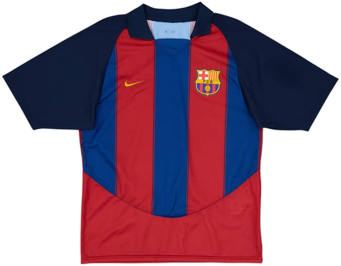 2003-04 Barcelona Basic Home Shirt Ronaldinho #10 - 7/10 - (M)