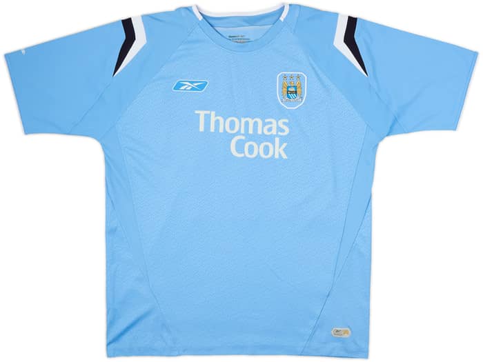 2004-05 Manchester City Home Shirt Dunne #22 - 7/10 - (L)