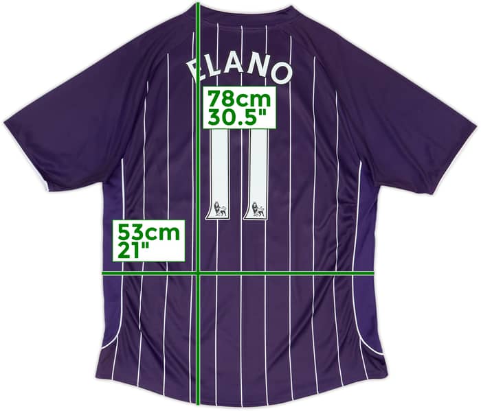 2007-08 Manchester City Camiseta Visitante Elano #11 - 8/10 - (XL)