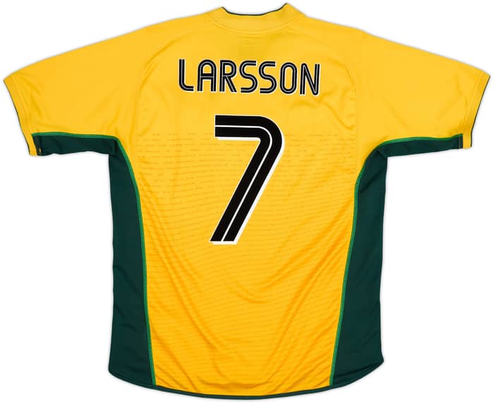 2002-03 Celtic Camiseta Visitante Larsson #7 - 6/10 - (L)