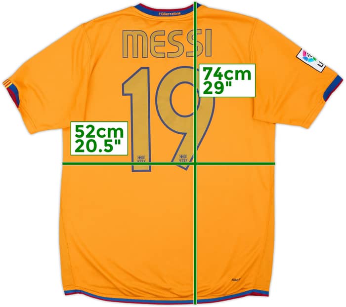 2006-08 Barcelona Away Shirt Messi #19 - 8/10 - (M)