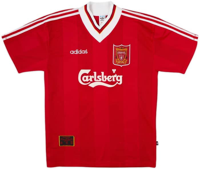 1995-96 Liverpool Home Shirt Barnes #10 - 8/10 - (L)