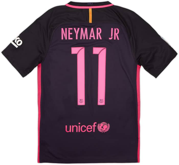 Camiseta de visitante del Barcelona 2016-17 Neymar Jr #11 - 8/10 - (S)