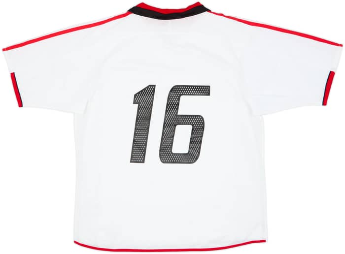 Camiseta de visitante versión jugador del AC Milan 2003-04 #16 - 8/10 - (L)