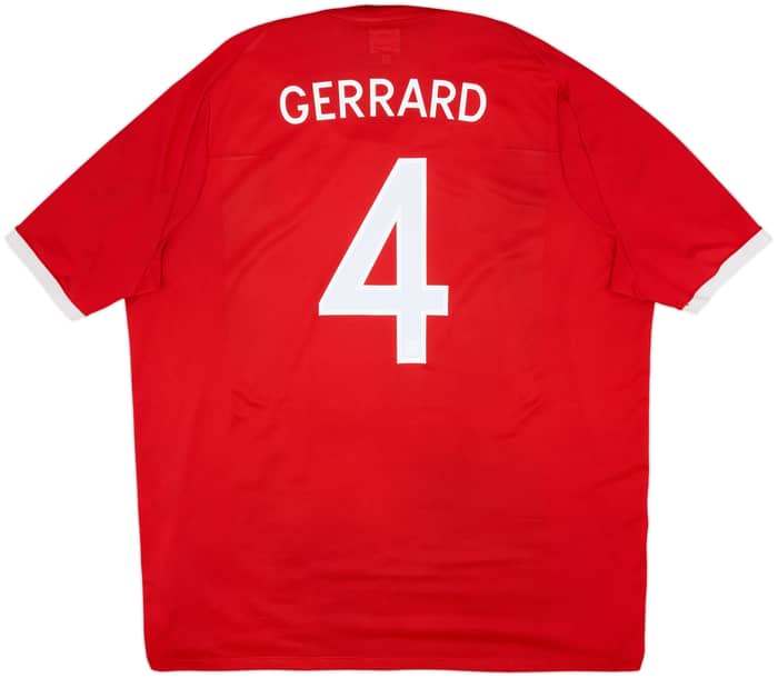 2010-11 England Away Shirt Gerrard #4 - 5/10 - (3XL)