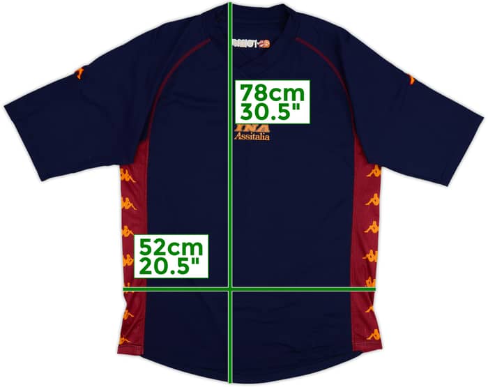 2003-04 Roma Kappa Training Shirt - 6/10 - (XL)