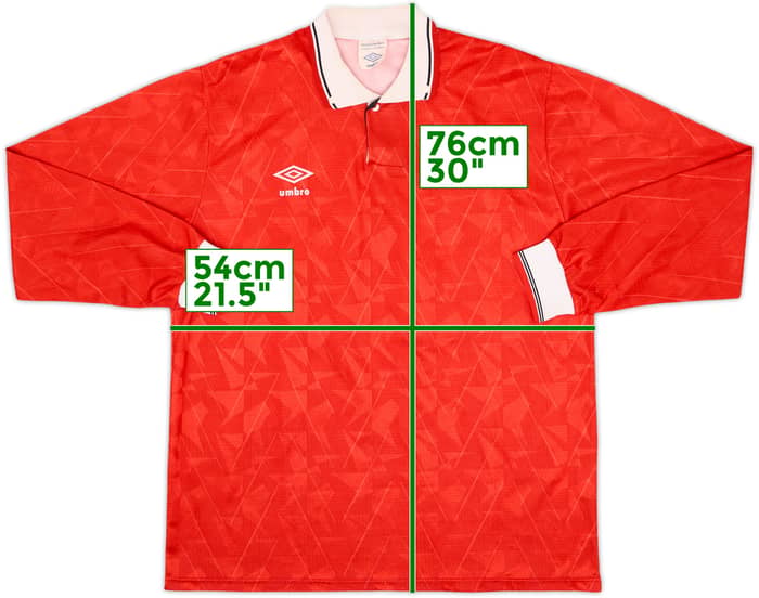 1990s Umbro Template L/S Shirt #11 - 8/10 - (L)