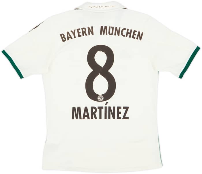 2013-14 Bayern Munich Away Shirt Martinez #8 - 6/10 - (L.Boys)