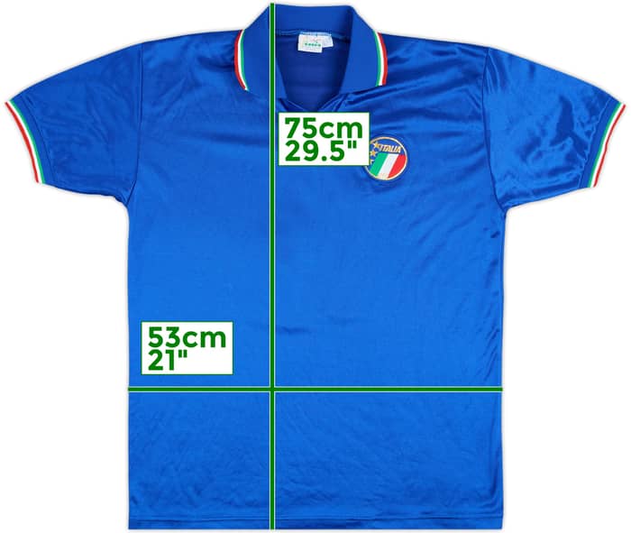 Camiseta de local de Italy 1986-91 #9 - 9/10 - (L)