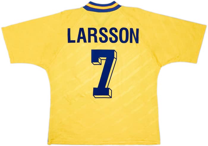 1994-96 Sweden Home Shirt Larsson #7 - 9/10 - (L)