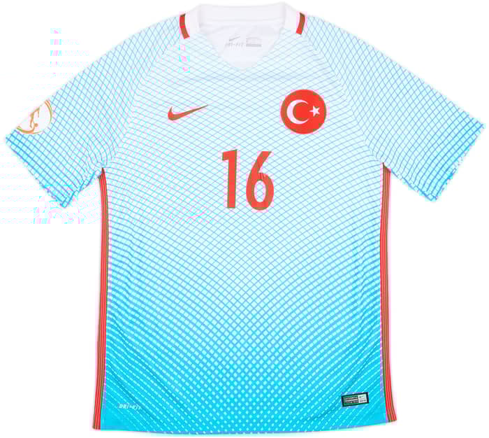 2017 Turkey Player Issue European U17 Championship Away Shirt #16 - 8/10 - (M)