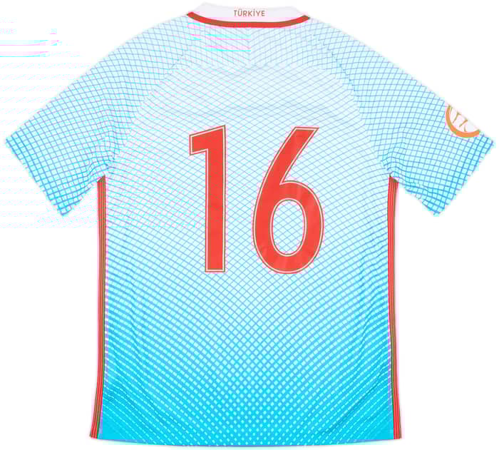 2017 Turkey Player Issue European U17 Championship Away Shirt #16 - 8/10 - (M)