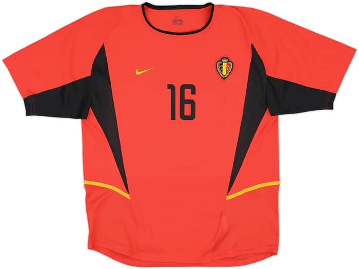 2002-04 Belgium Home Shirt Van Buyten #16 - 10/10 - (L)