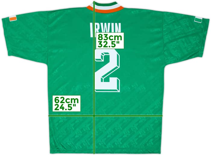 1994 Irlanda Camiseta Local Irwin #2 - 9/10 - (L)