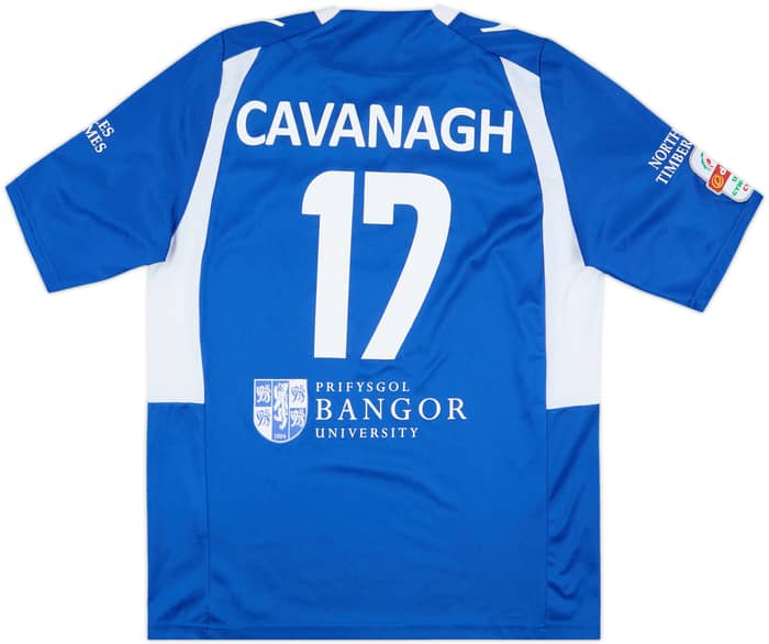2015-16 Bangor City Match Issue Home Shirt Cavanagh #17