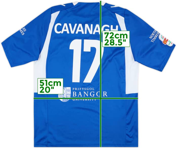 2015-16 Bangor City Match Issue Home Shirt Cavanagh #17