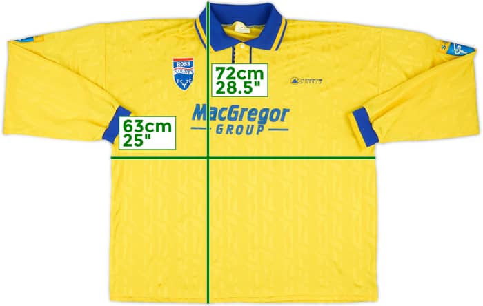 1995-96 Ross County Match Issue Away L/S Shirt #2