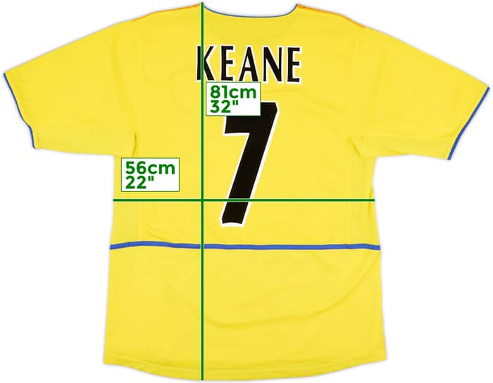 2002-03 Leeds United Away Shirt Keane #7 - 8/10 - (M)