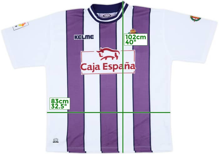 1999-00 Real Valladolid Home Shirt - 9/10 - (XL)