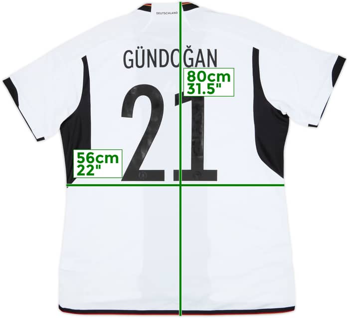 2022-23 Germany Home Shirt Gundogan #21 (XL)