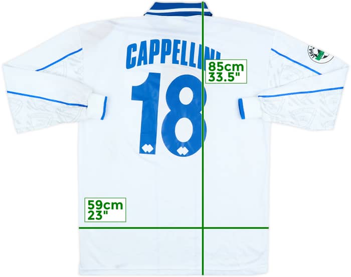 1997-98 Empoli Match Issue Away L/S Shirt Cappellini #18