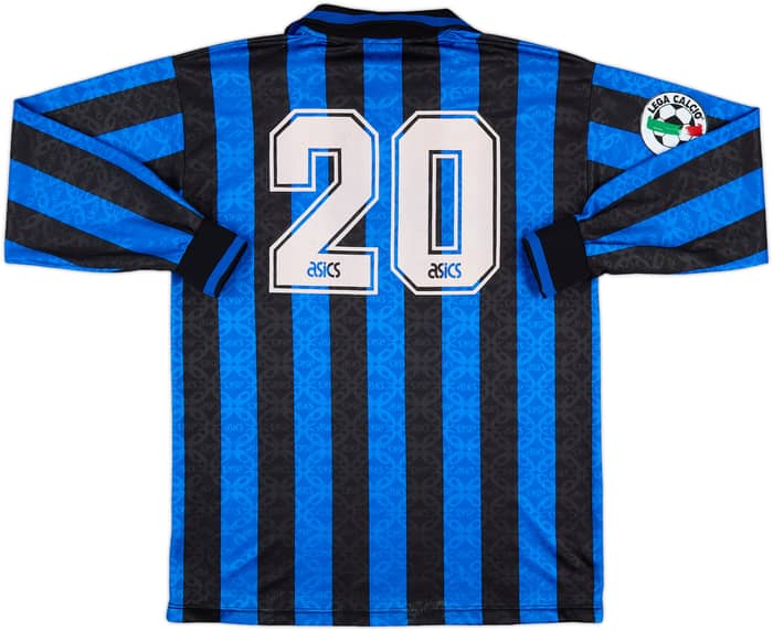 1995-96 Atalanta Match Issue Home L/S Shirt #20