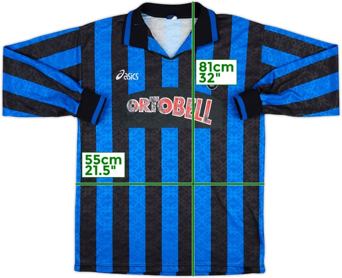 1995-96 Atalanta Match Issue Home L/S Shirt #20
