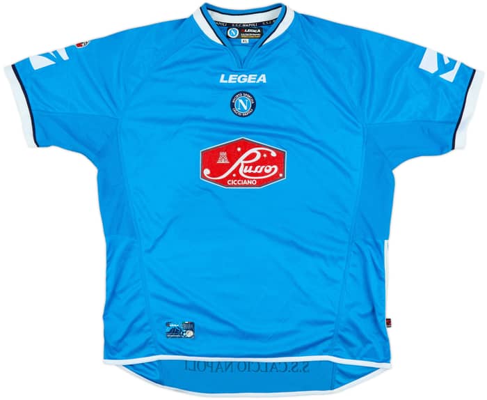2003-04 Napoli Match Issue Home Shirt Tosto #5