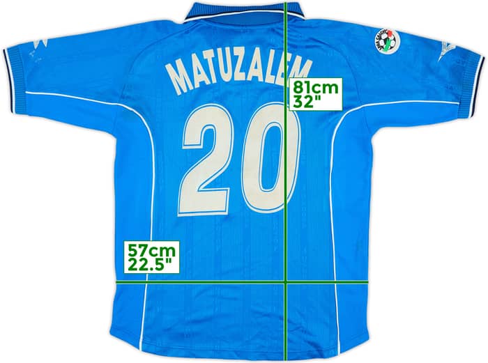 2000-01 Napoli Match Issue Home Shirt Matuzalem #20