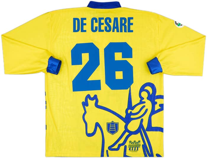 1998-99 Chievo Verona Match Issue Home L/S Shirt De Cesare #26