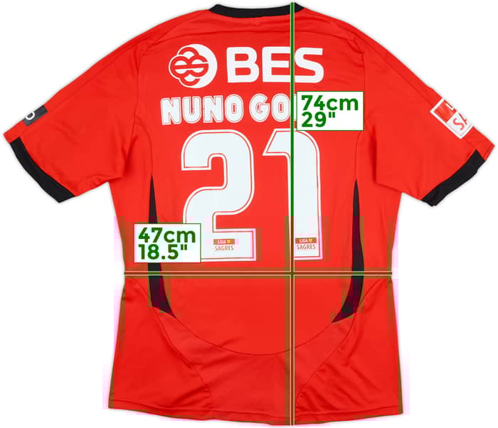 2008-09 Benfica Match Issue Home Shirt Nuno Gomes #21
