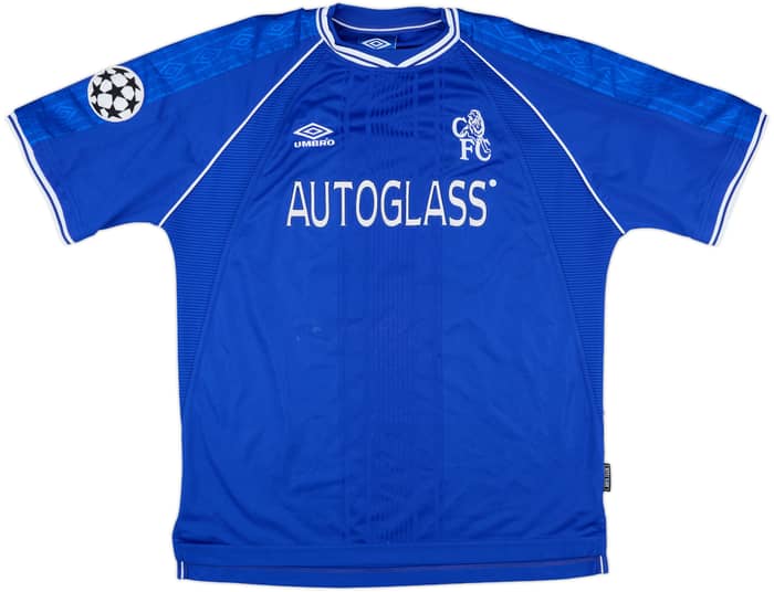 1999-00 Chelsea Champions League Home Shirt Le Saux #14 - 8/10 - (XL)