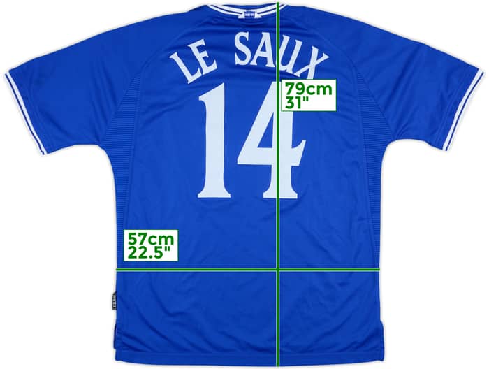 1999-00 Chelsea Champions League Home Shirt Le Saux #14 - 8/10 - (XL)