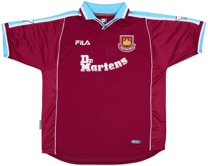 1999-01 West Ham Home Shirt Dailly #7 - 7/10 - (XL)