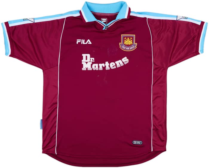 2000-01 West Ham Match Issue Home Shirt Dailly #7